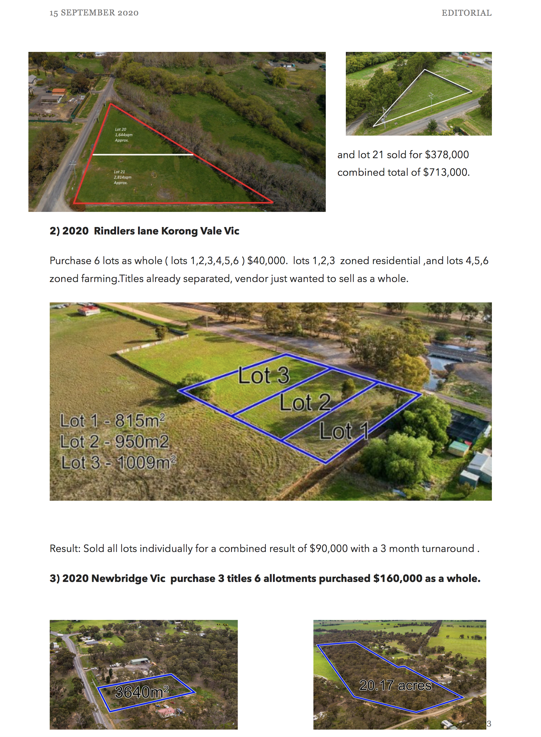 development sites for sale